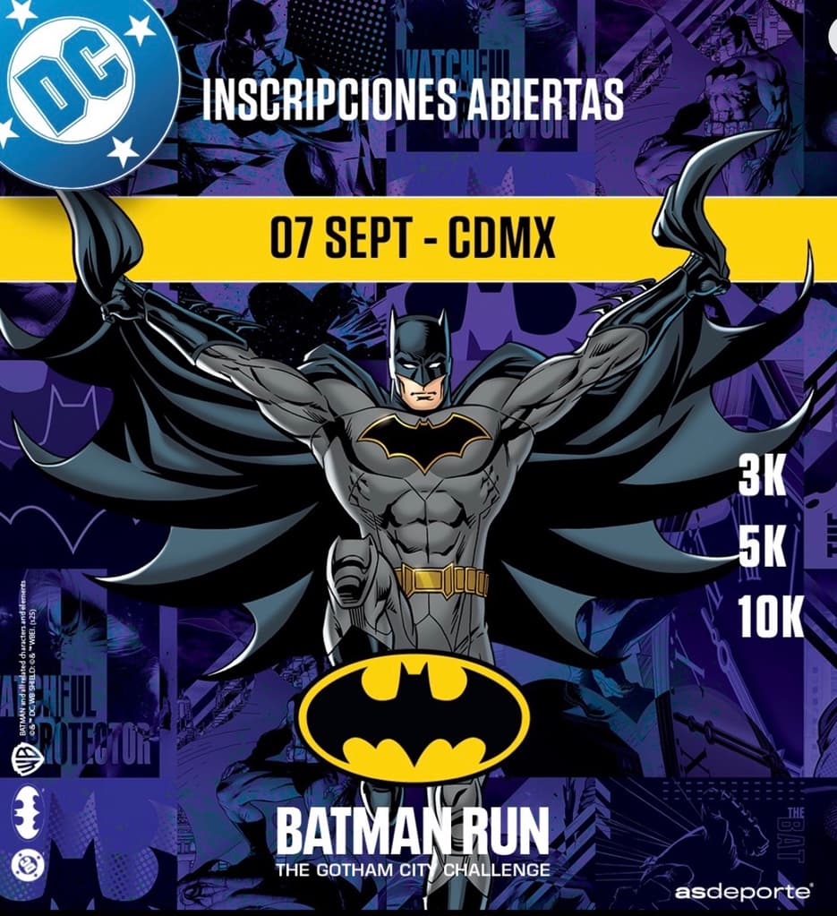 Batman Run 2025: la carrera temática más esperada llega a CDMX
