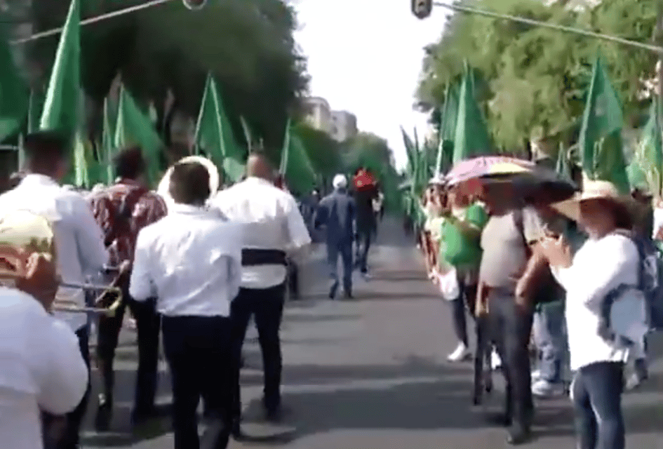 Marcha por el centenario luctuoso de Emiliano Zapata