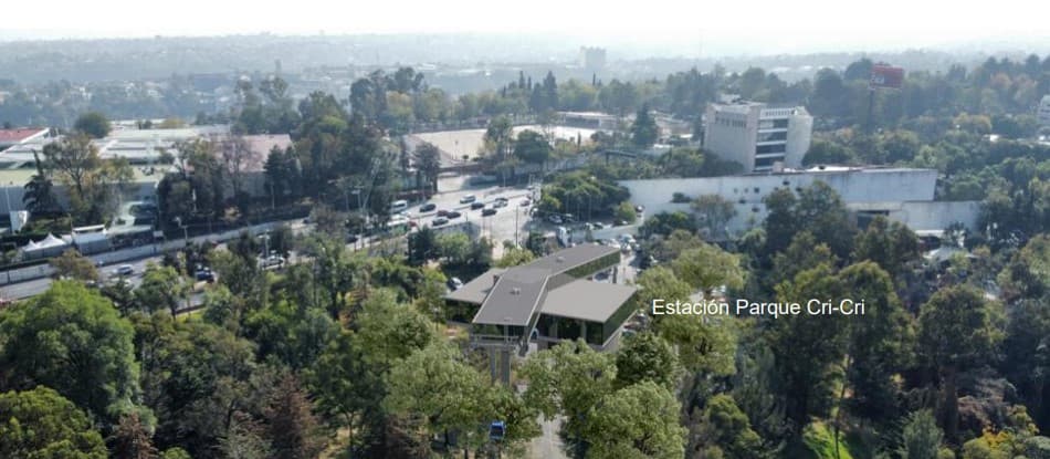 contrucción de la Línea 3 del cablebús