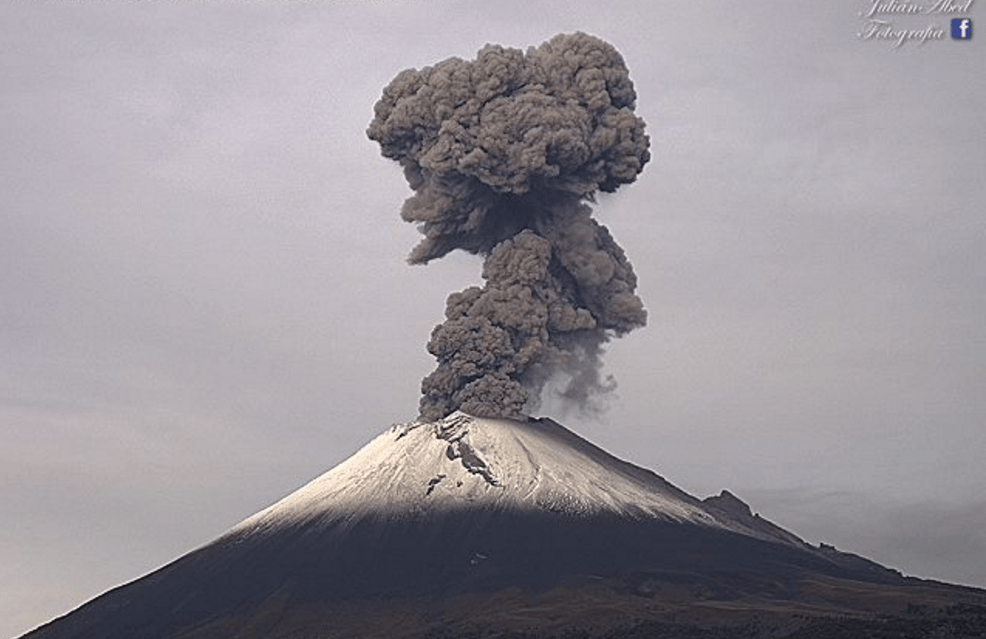 caída de ceniza en las alcaldías
